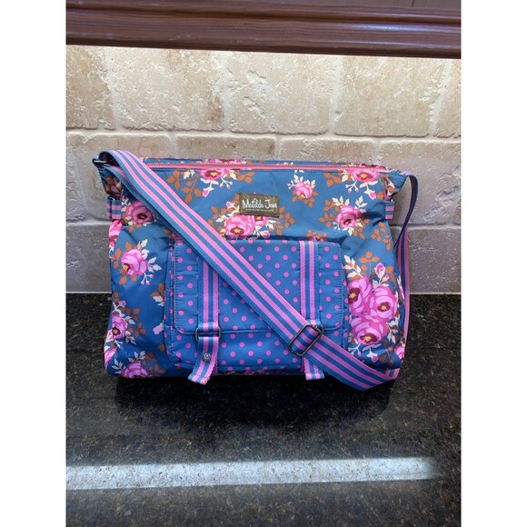FIRM PRICE Matilda Jane Carry It Off Diaper Messenger Computer Bag NWOT - Picture 3 of 11